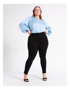 Basque Skinny Ponte Pant In Black -Myer Clothing Shop 976023820 4 720x928