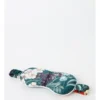 Chloe & Lola Botanical Gardens Recycled Satin Eye Mask In Teal Botanical