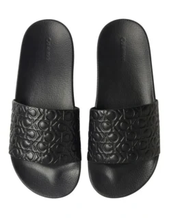 Calvin Klein Recycled Logo Slides In Black -Myer Clothing Shop 976531960 2 1 720x928