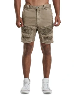 Spitfire Denim Short In Beige