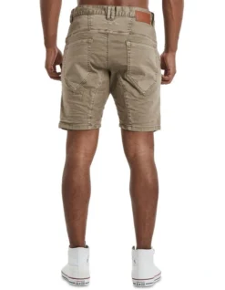 Spitfire Denim Short In Beige -Myer Clothing Shop 976556710 3 720x928