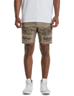Spitfire Denim Short In Beige -Myer Clothing Shop 976556710 4 720x928
