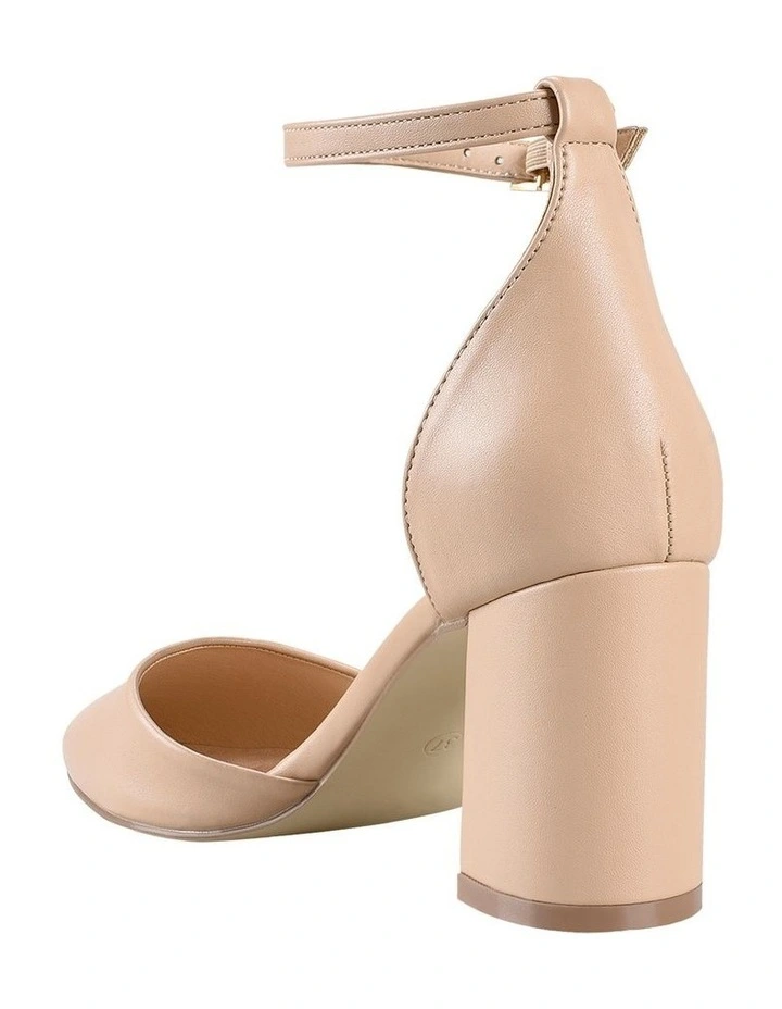 Enzo Closed Toe Heels In Nude 3 Enzo Closed Toe Heels In Nude - Image 3