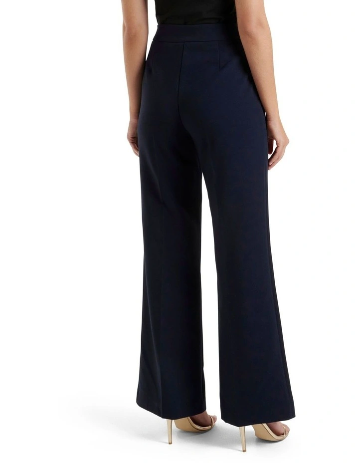 Forever New Megan Button Wide Leg Pant In Navy 2 Forever New Megan Button Wide Leg Pant In Navy - Image 2