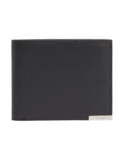 Calvin Klein Leather Billfold Wallet In Black