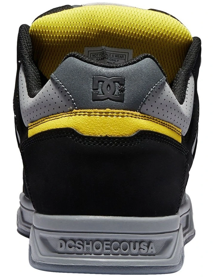 DC Stag Sneaker In Grey/Black 5 DC Stag Sneaker In Grey/Black - Image 5