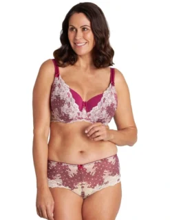 Leah Full Coverage Contour Bra In Raspberry/Novelle Peach
