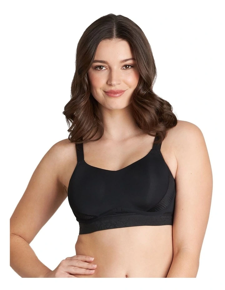 Bendon Breathe Sports Bra In Black 1 Bendon Breathe Sports Bra In Black