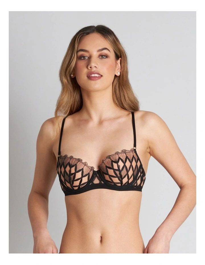 Suit Yourself Balconette Bra In Black/Tuscany 1 Suit Yourself Balconette Bra In Black/Tuscany