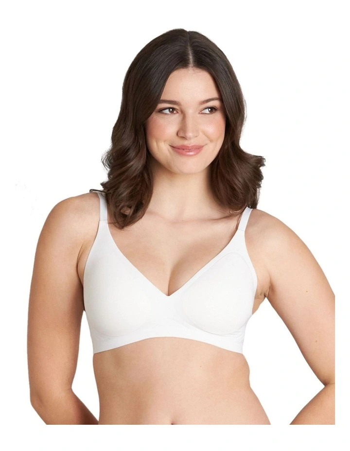 Comfit Collection Soft Cup Plunge Bra In White 4 Comfit Collection Soft Cup Plunge Bra In White - Image 4