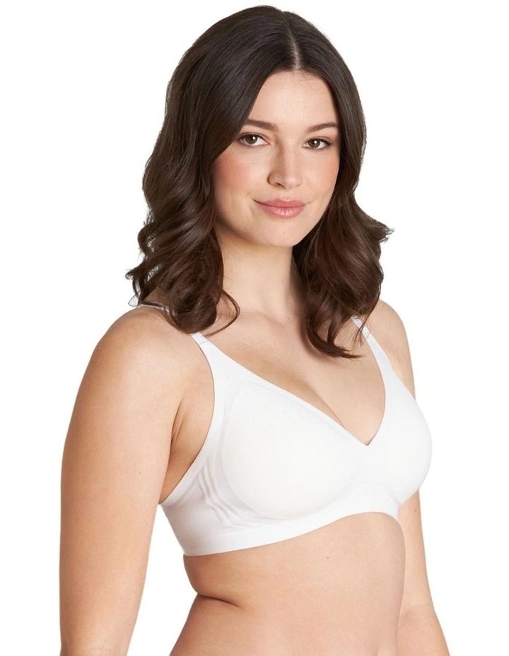 Comfit Collection Soft Cup Plunge Bra In White 5 Comfit Collection Soft Cup Plunge Bra In White - Image 5