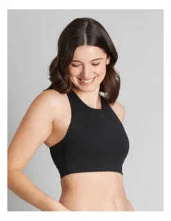 Focus High Neck Sports Bra In Black 5 Focus High Neck Sports Bra In Black -Myer Clothing Shop 977181850 3 720x928