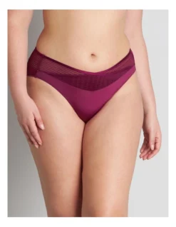 Perfect Lines High Cut Brief In Magenta Pink