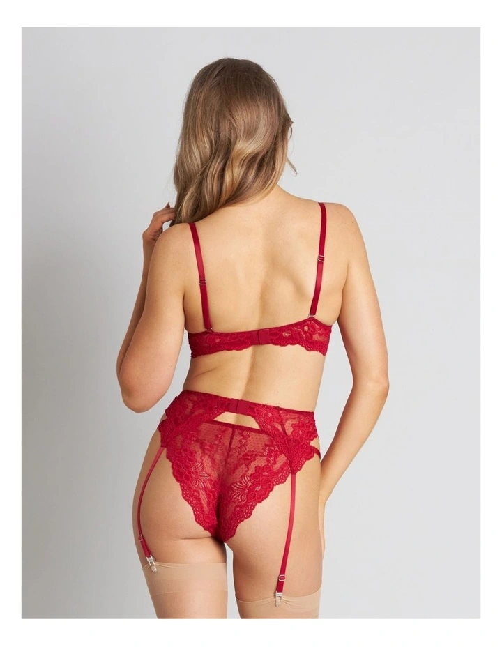 My Fit Lace Suspender In Jester Red 2 My Fit Lace Suspender In Jester Red - Image 2