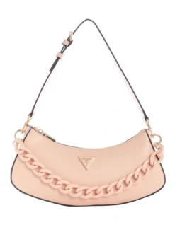 Guess Corina Zip Top Shoulder Bag In Pink