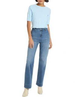 Arden Wide Leg Jean In Blue 6 Arden Wide Leg Jean In Blue -Myer Clothing Shop 977468050 3 720x928