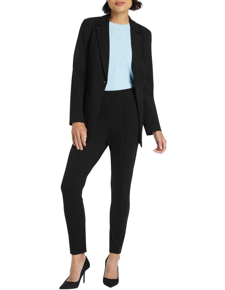 Carrey Ponte Blazer In Black 4 Carrey Ponte Blazer In Black - Image 4