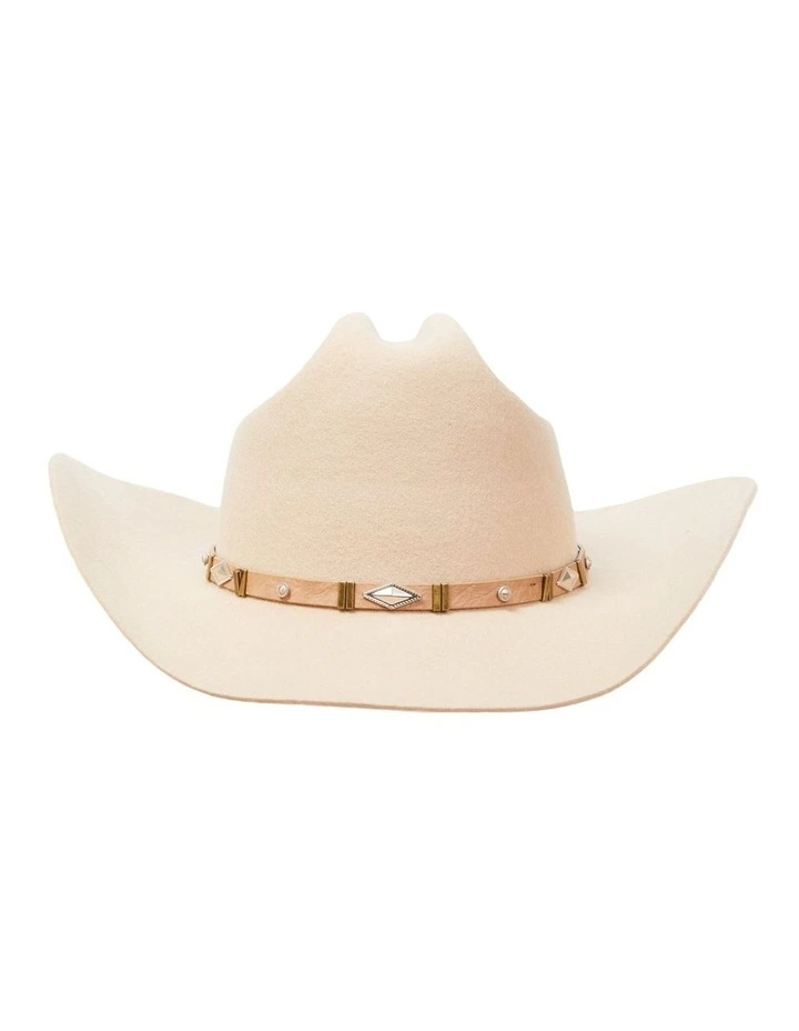 Rancher Hat In Beige 2 Rancher Hat In Beige - Image 2