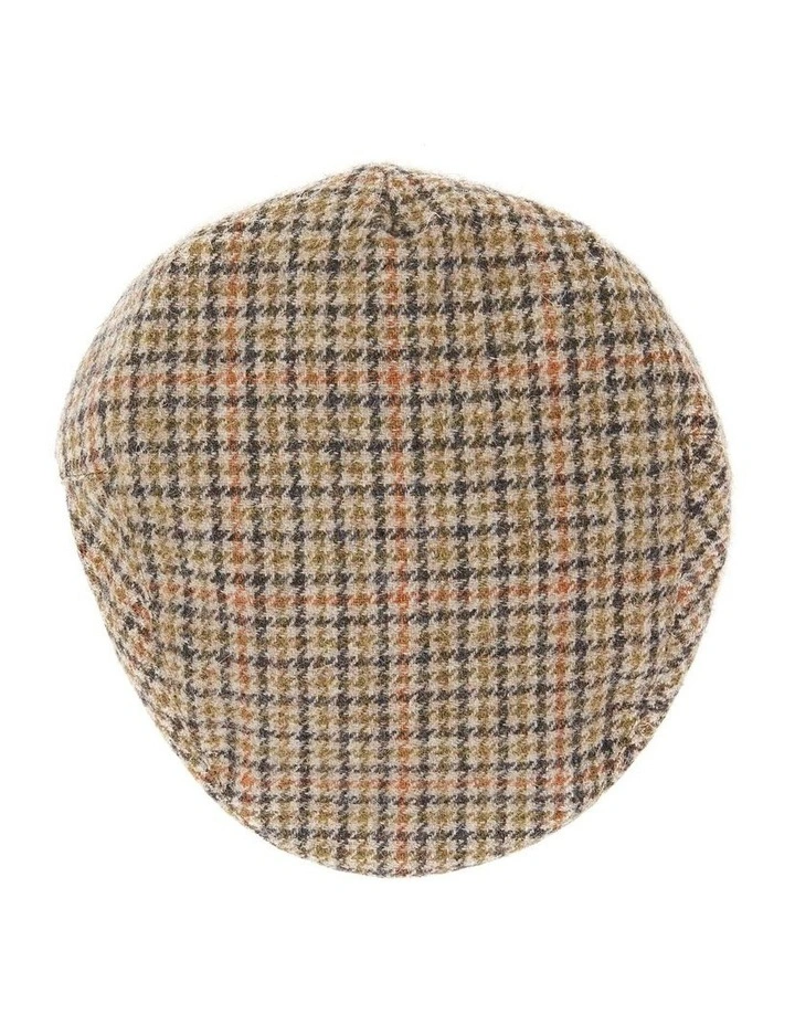 Louie Houndstooth Ivy Cap In Brown 4 Louie Houndstooth Ivy Cap In Brown - Image 4