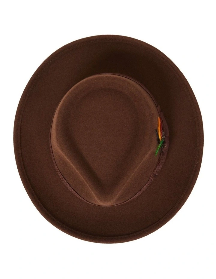 Theo Squatter Fedora In Brown 5 Theo Squatter Fedora In Brown - Image 5