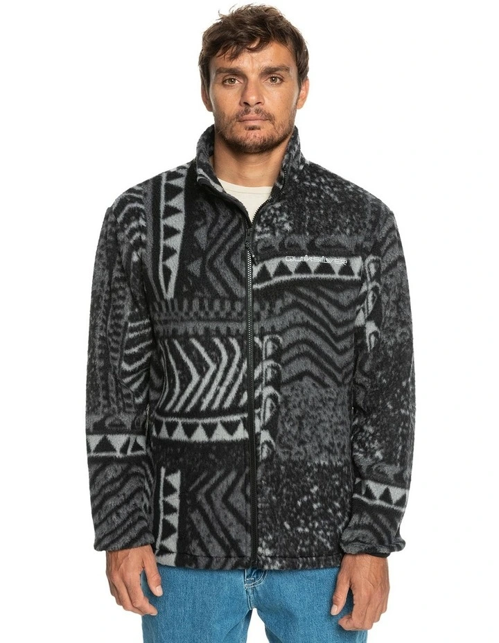 Quiksilver Clean Coasts Zip-Up Hoodie In Black 4 Quiksilver Clean Coasts Zip-Up Hoodie In Black - Image 4