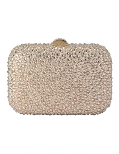 Casey Clutch Bag In Gold