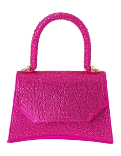 Kimmi Top Handle Bag In Fuchsia
