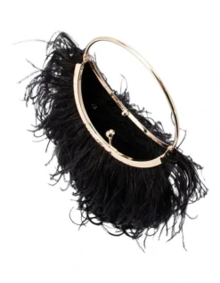 Penny Clutch Bag In Black 6 Penny Clutch Bag In Black -Myer Clothing Shop 978298840 3 720x928