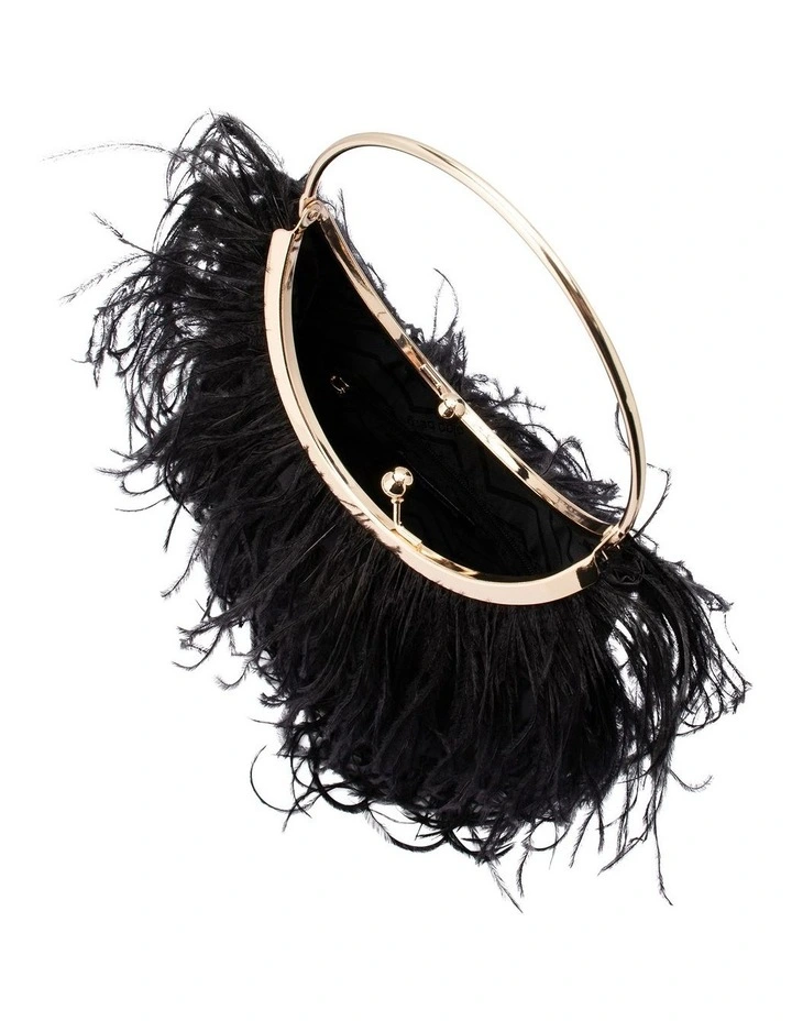 Penny Clutch Bag In Black 3 Penny Clutch Bag In Black - Image 3