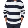 Block Stripe Rugby In Navy