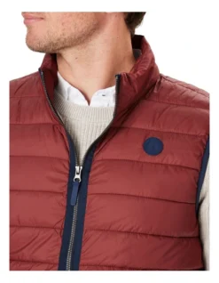 Lightweight Puffer Vest In Red -Myer Clothing Shop 978389290 3 720x928
