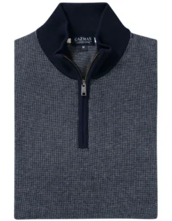 High Flex Half Zip Sweater In Navy -Myer Clothing Shop 978392260 4 720x928