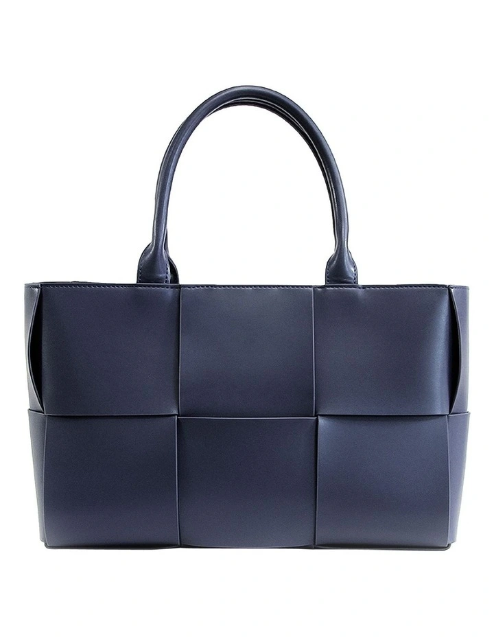 Long Way Home Woven Tote In Navy 4 Long Way Home Woven Tote In Navy - Image 4