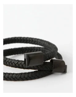 Double Wrap Bracelet In Black -Myer Clothing Shop 978443380 3 720x928