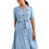 Molly Denim Dress In Chambray