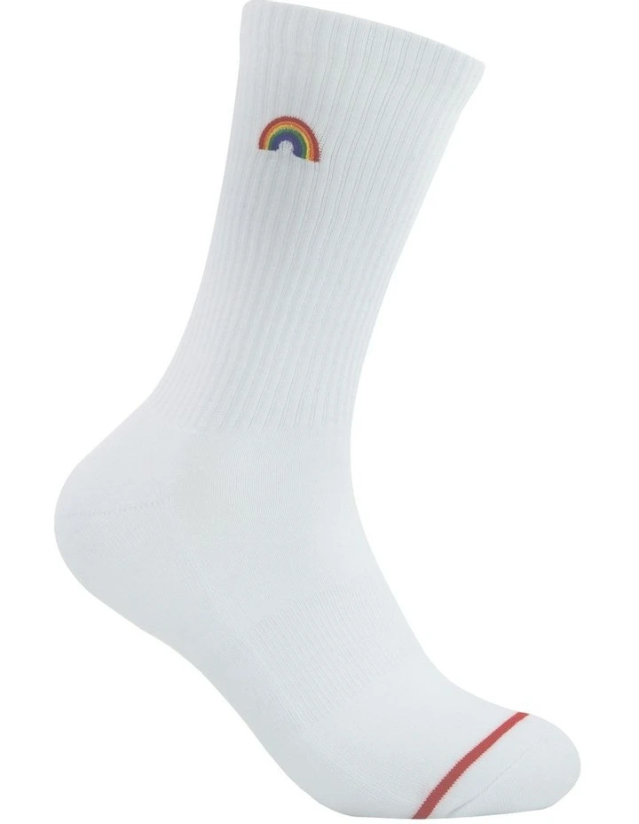 2 Pack Pride Sneaker Crew Socks In Multi 5 2 Pack Pride Sneaker Crew Socks In Multi - Image 5