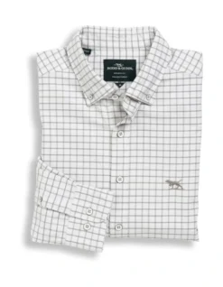 Gunn Check Oxford 3 Long Sleeve Sports Fit Shirt In Sand -Myer Clothing Shop 978692230 4 720x928