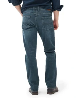 Winton Relaxed Fit Italian Denim Short Leg In Mid Blue 8 Winton Relaxed Fit Italian Denim Short Leg In Mid Blue -Myer Clothing Shop 978692770 3 720x928