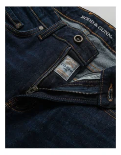 Sutton Straight Fit Italian Denim Short Leg In Dark Blue -Myer Clothing Shop 978693310 5 720x928