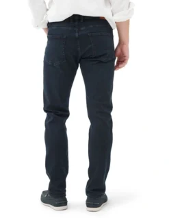 Weston Straight Fit Italian Denim Long Leg In Blue/Black -Myer Clothing Shop 978693670 3 720x928