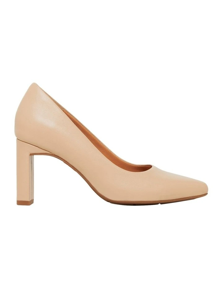 Hush Puppies Isabella Heeled Shoe In Nude 1 Hush Puppies Isabella Heeled Shoe In Nude