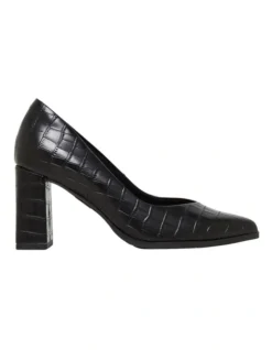 Hush Puppies Joni Heeled Shoe In Black