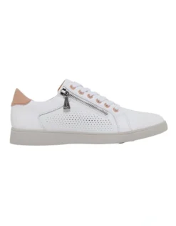 Hush Puppies Mimosa Perf Sneaker In White/Blush