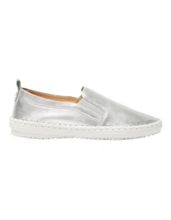 Riva Sneakers In Silver Leather