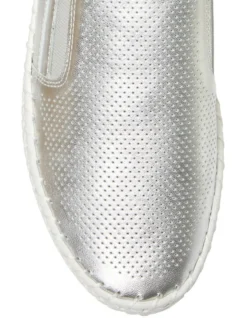 Riva Sneakers In Silver Leather -Myer Clothing Shop 979014250 6 720x928