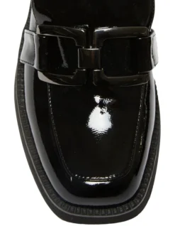 Emma Flat Loafers In Black Patent Leather -Myer Clothing Shop 979023520 7 720x928