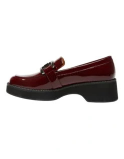Emma Flat Loafers In Wine Patent Leather -Myer Clothing Shop 979024240 3 720x928
