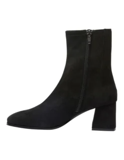 Suede Hampton Boots In Black Stretch -Myer Clothing Shop 979030000 3 720x928