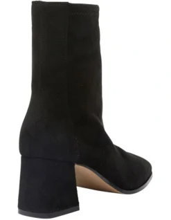 Suede Hampton Boots In Black Stretch -Myer Clothing Shop 979030000 4 720x928
