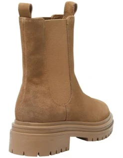 Kansas Boots In Taupe Suede Leather -Myer Clothing Shop 979035850 4 720x928